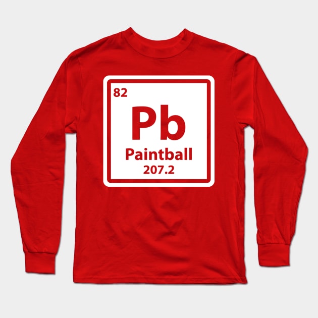 Periodic Table Pb Paintball Long Sleeve T-Shirt by yeoys